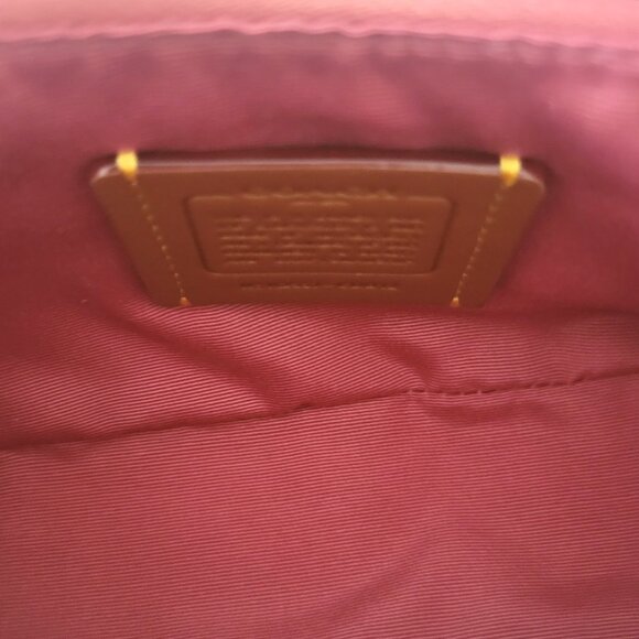 Coach CDB12 Ashton Mini Shoulder Bag Crossbody Handbag Pink Suede - Picture 7 of 7